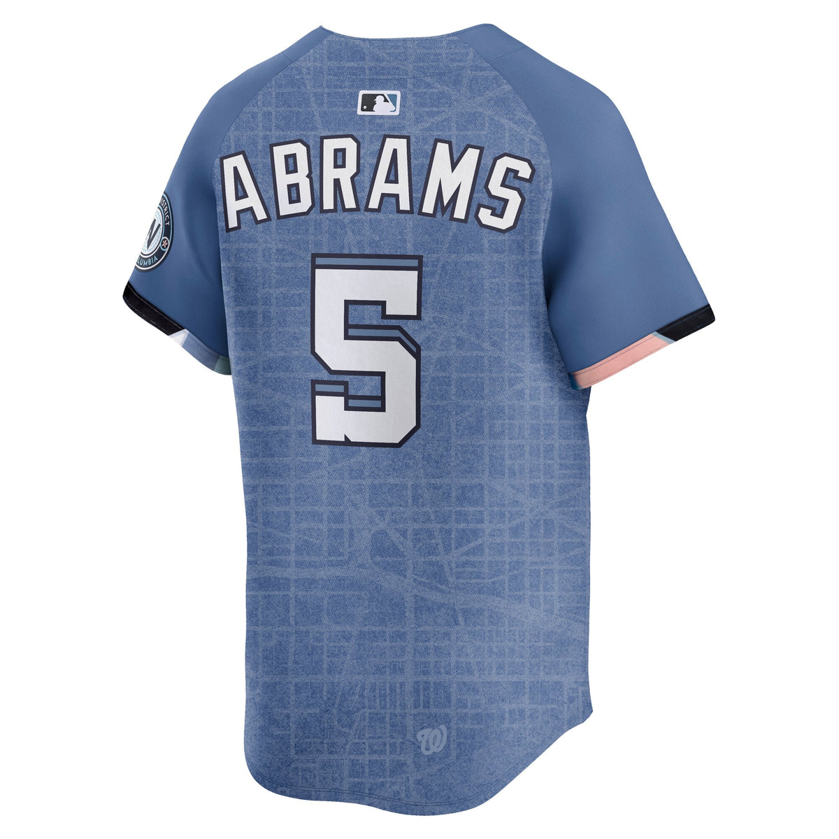 Men's Washington Nationals CJ Abrams Nike Blue 2025 City Connect Limited Jersey - 4