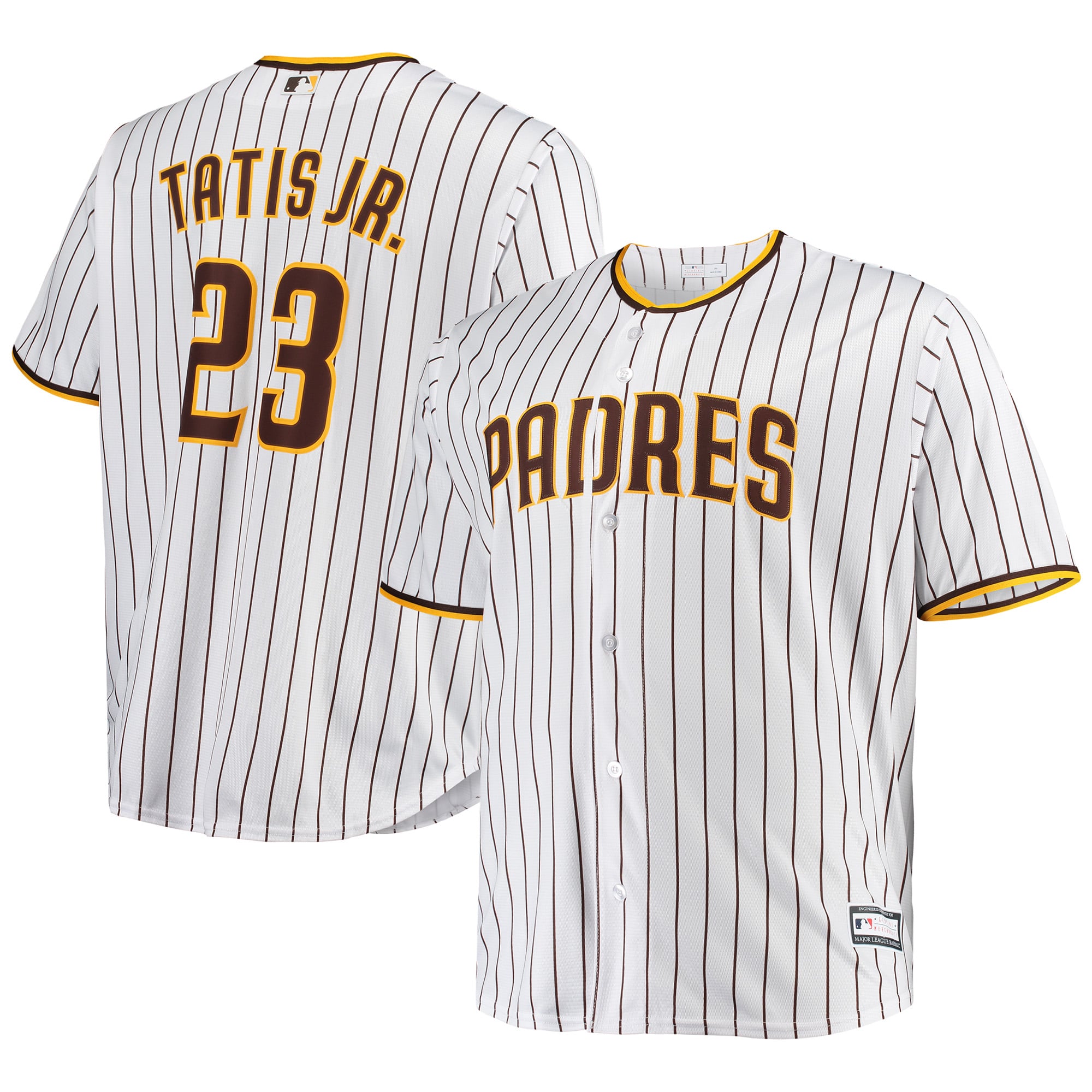Men's San Diego Padres Fernando Tatis Jr. White Big & Tall Replica Player Jersey - 2