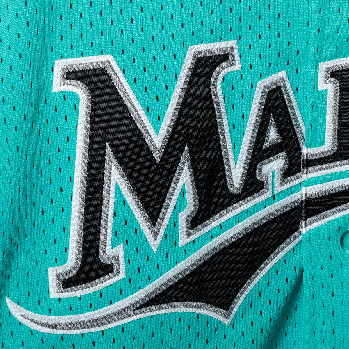 Men's Florida Marlins Andre Dawson Mitchell & Ness Teal Cooperstown Collection Mesh Batting Practice Button-Up Jersey - 4