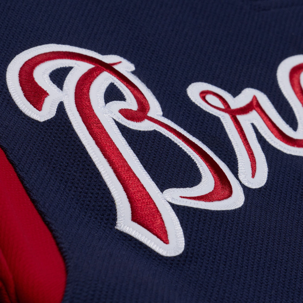 Men's Atlanta Braves Andruw Jones Mitchell & Ness Navy Authentic Batting Practice Jersey - 5