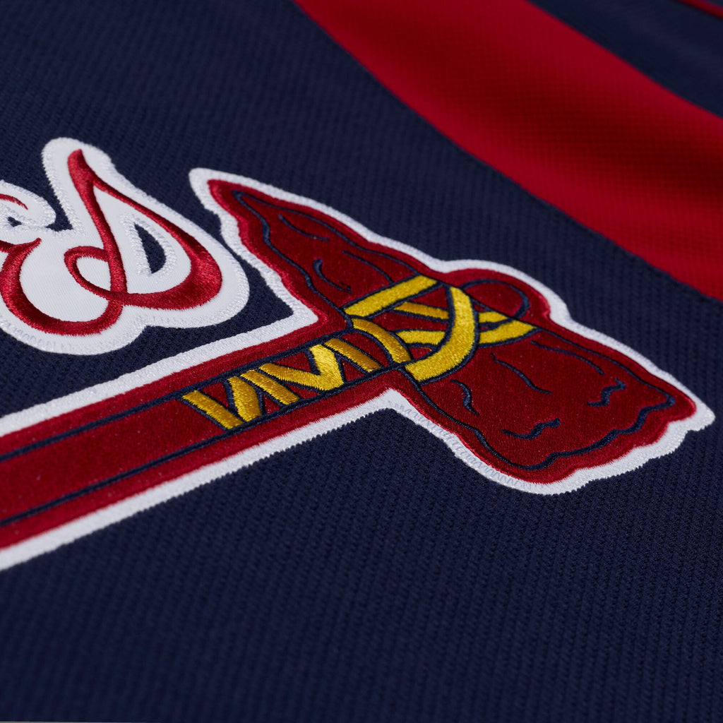 Men's Atlanta Braves Andruw Jones Mitchell & Ness Navy Authentic Batting Practice Jersey - 6