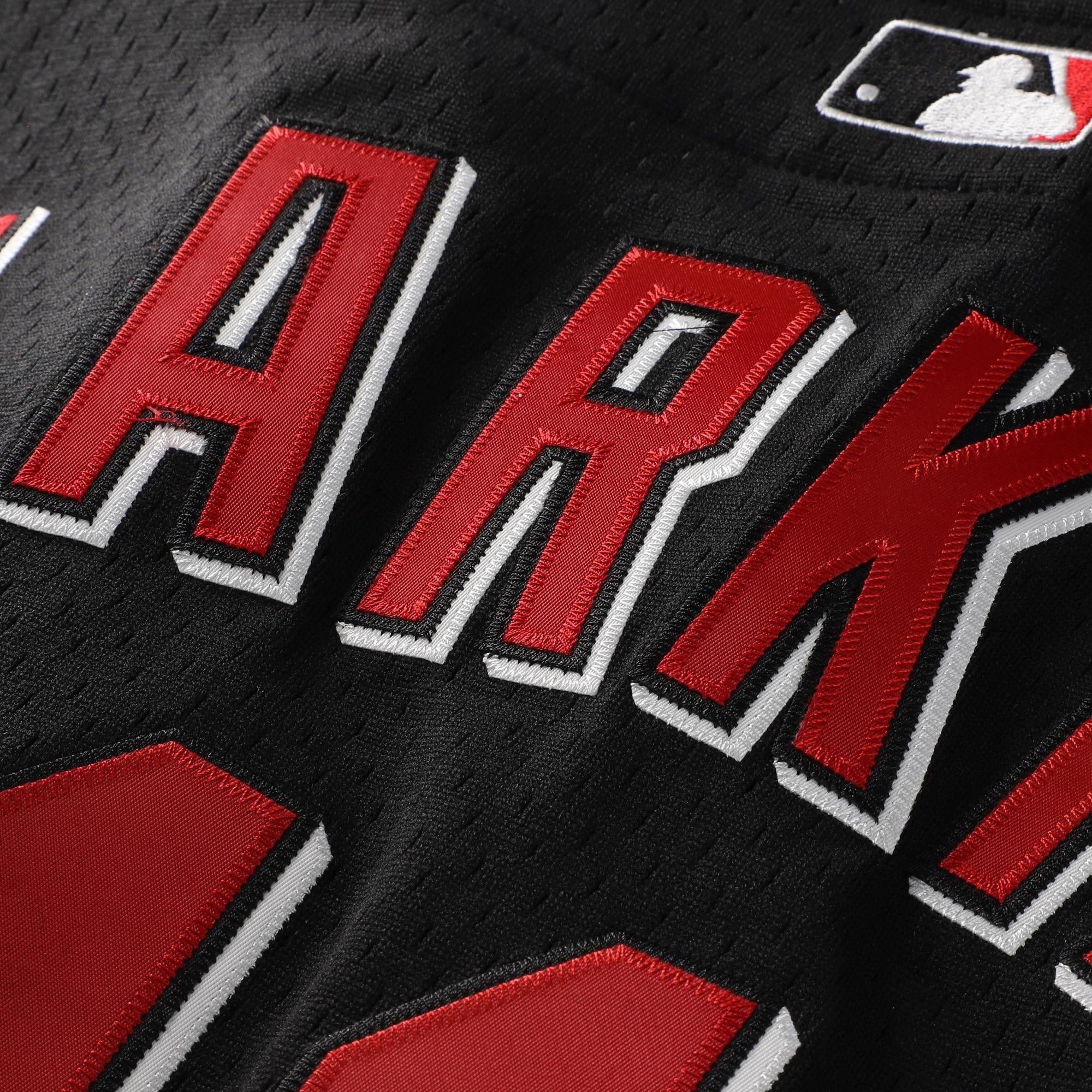 Men's Cincinnati Reds Barry Larkin Mitchell & Ness Black Cooperstown Collection Mesh Batting Practice Button-Up Jersey - 6
