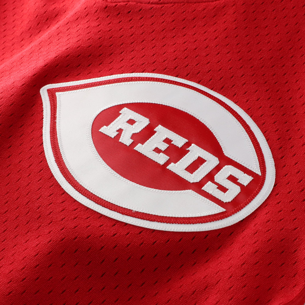 Men's Cincinnati Reds Barry Larkin Mitchell & Ness Red Authentic Batting Practice Jersey - 5