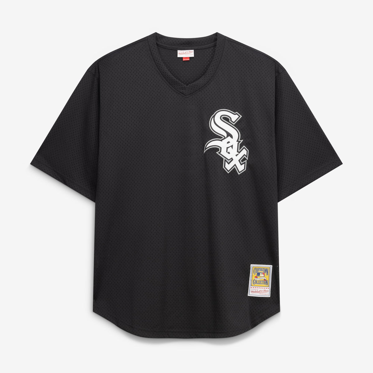 Men's Chicago White Sox Bo Jackson Mitchell & Ness Black Cooperstown Collection Big & Tall Mesh Batting Practice Jersey - 3
