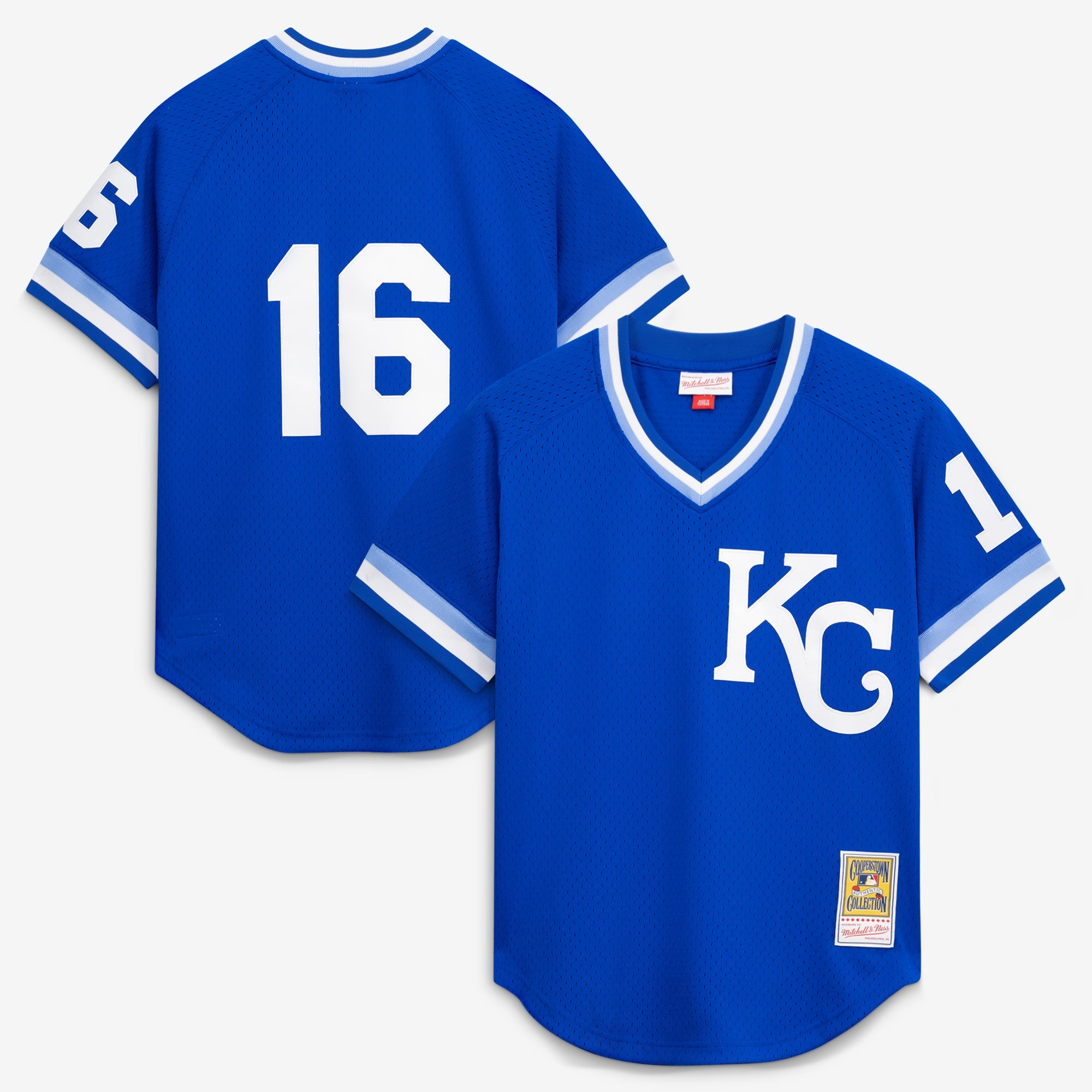 Men's Kansas City Royals Bo Jackson Mitchell & Ness Royal Authentic Batting Practice Jersey