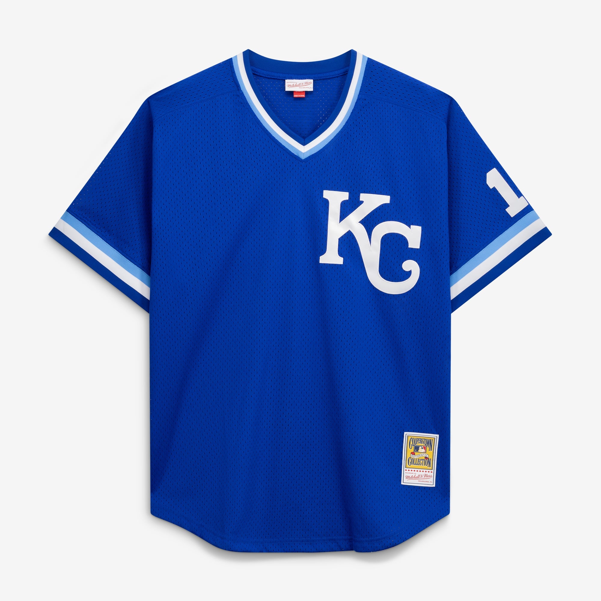 Men's Kansas City Royals Bo Jackson Mitchell & Ness Royal Cooperstown Collection Big & Tall Mesh Batting Practice Jersey - 3