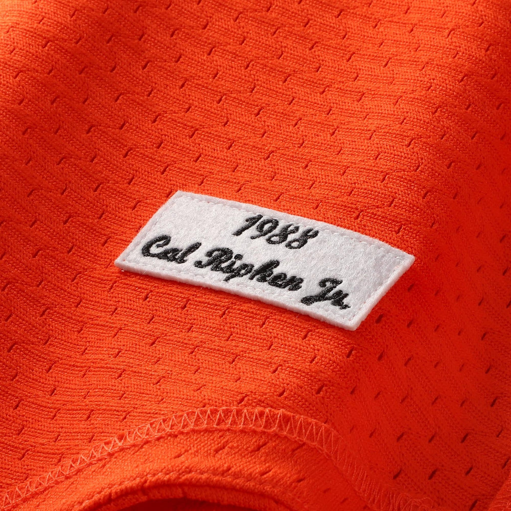 Men's Baltimore Orioles Cal Ripken Jr. Mitchell & Ness Orange Authentic Batting Practice Jersey - 7