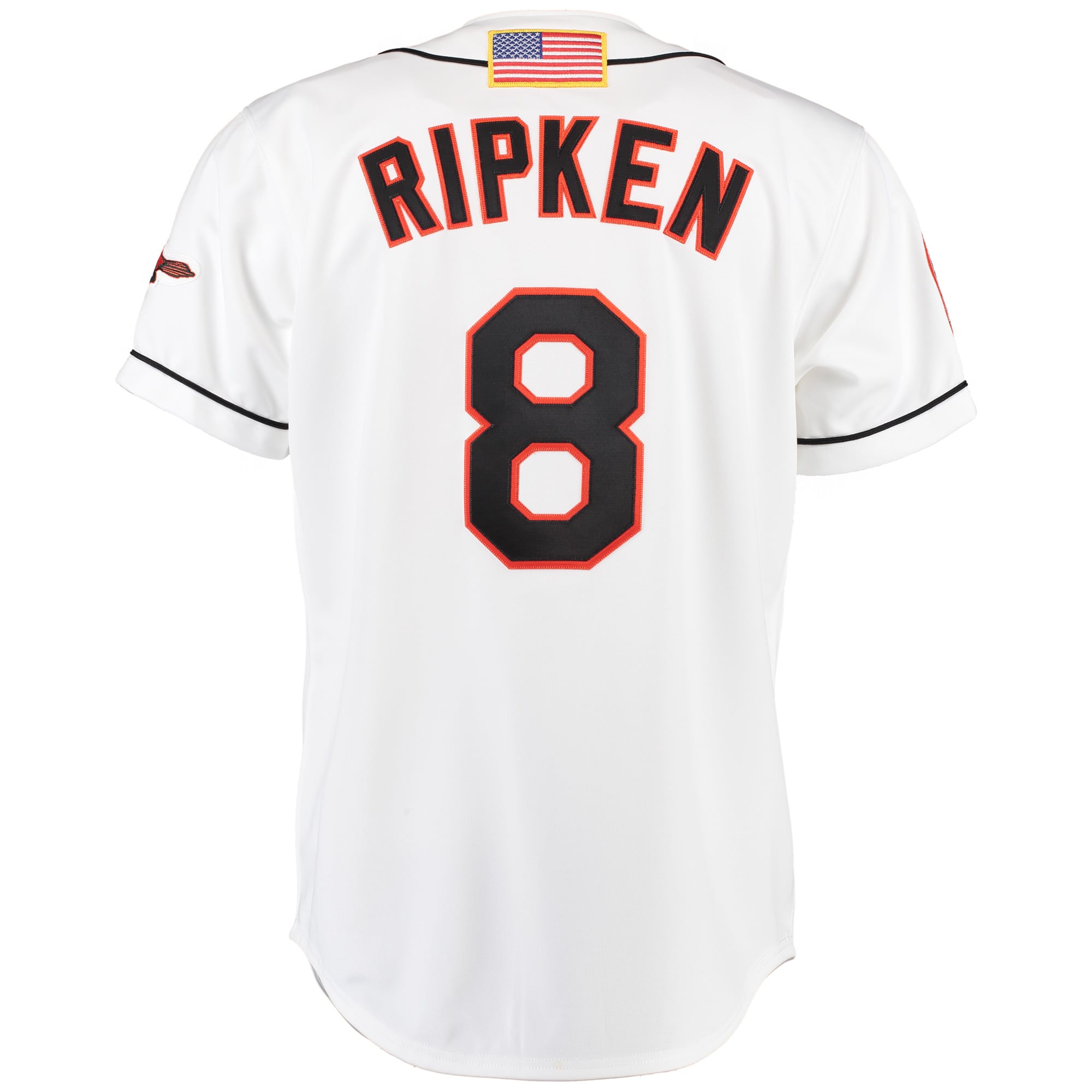 Men's Baltimore Orioles Cal Ripken Mitchell & Ness White Home Authentic Jersey - 4