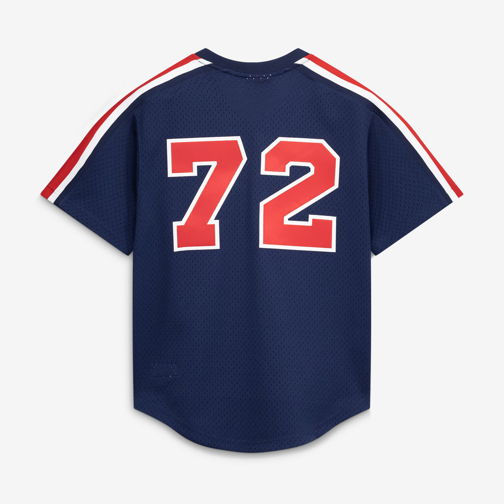 Men's Chicago White Sox Carlton Fisk Mitchell & Ness Navy Authentic Batting Practice Jersey - 4