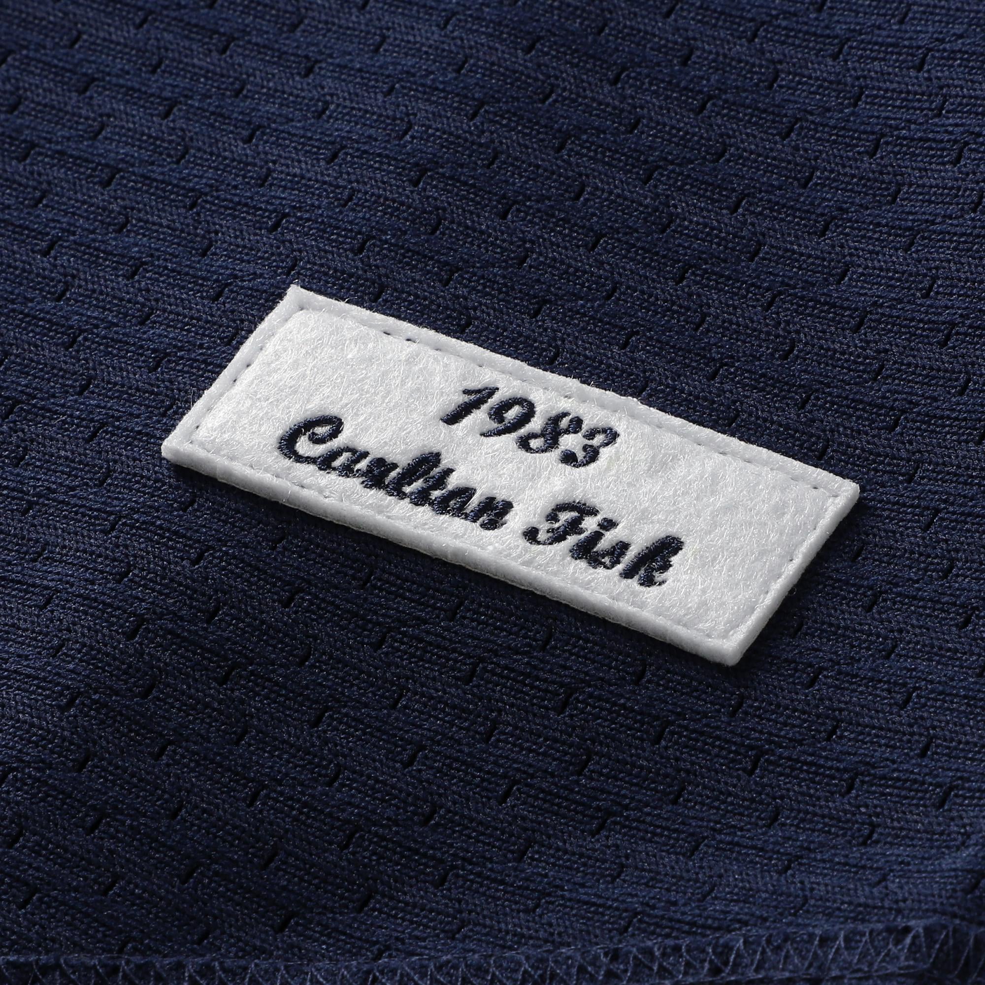 Men's Chicago White Sox Carlton Fisk Mitchell & Ness Navy Authentic Batting Practice Jersey - 7
