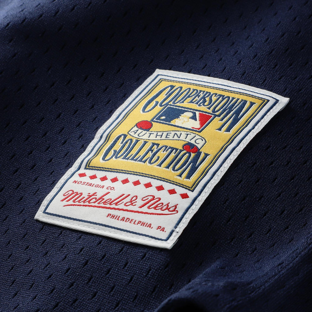 Men's Chicago White Sox Carlton Fisk Mitchell & Ness Navy Authentic Batting Practice Jersey - 9