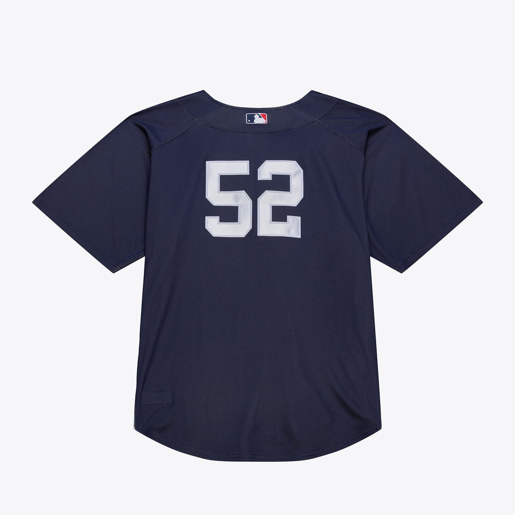 Men's New York Yankees CC Sabathia Mitchell & Ness Navy 2009 Authentic Batting Practice Jersey - 3