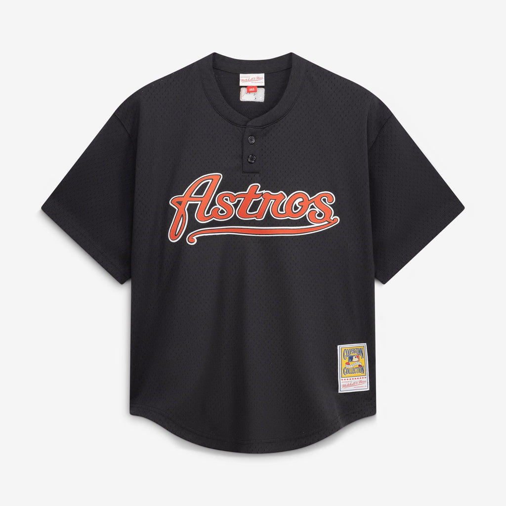 Men's Houston Astros Craig Biggio Mitchell & Ness Black Authentic Batting Practice Jersey - 3