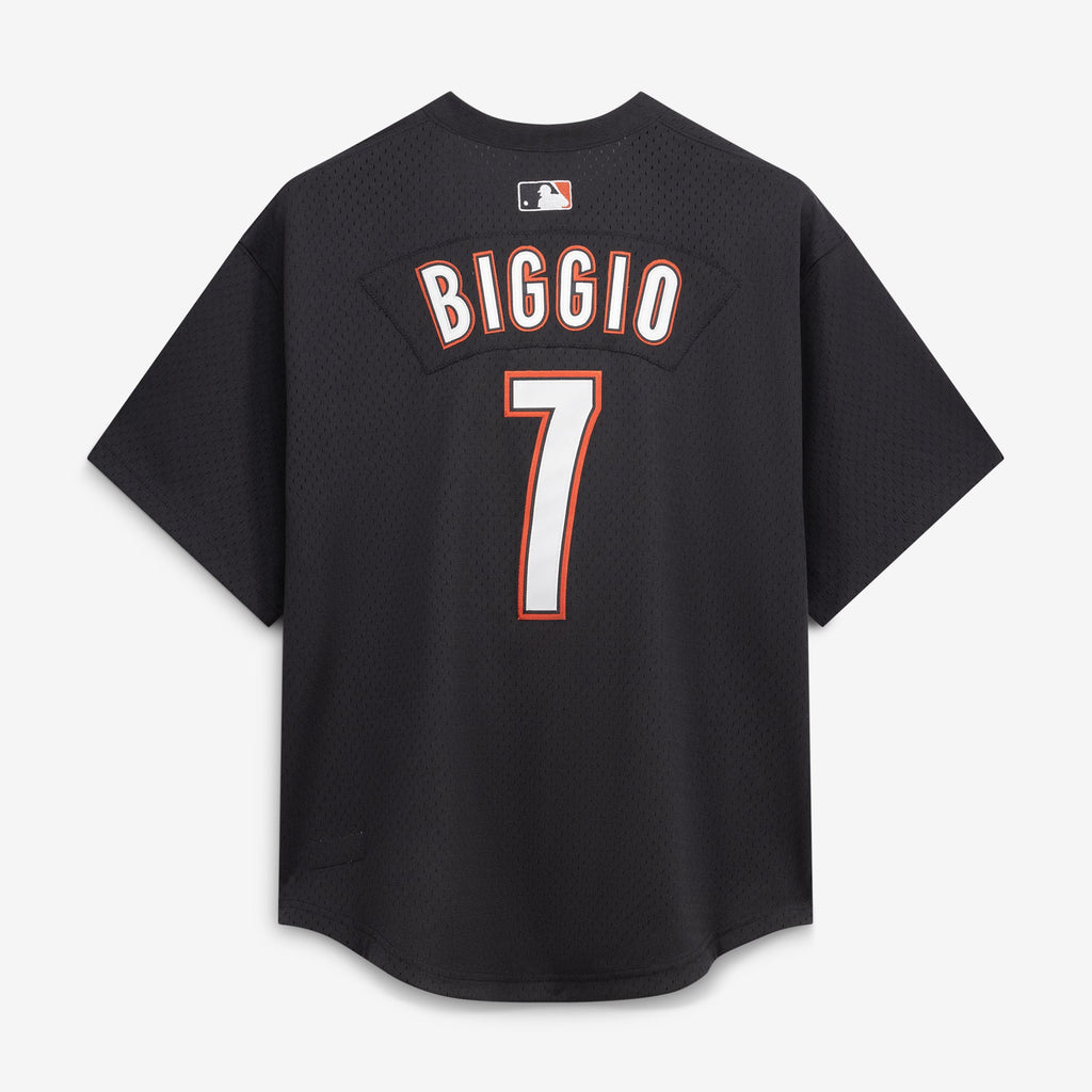 Men's Houston Astros Craig Biggio Mitchell & Ness Black Authentic Batting Practice Jersey - 4