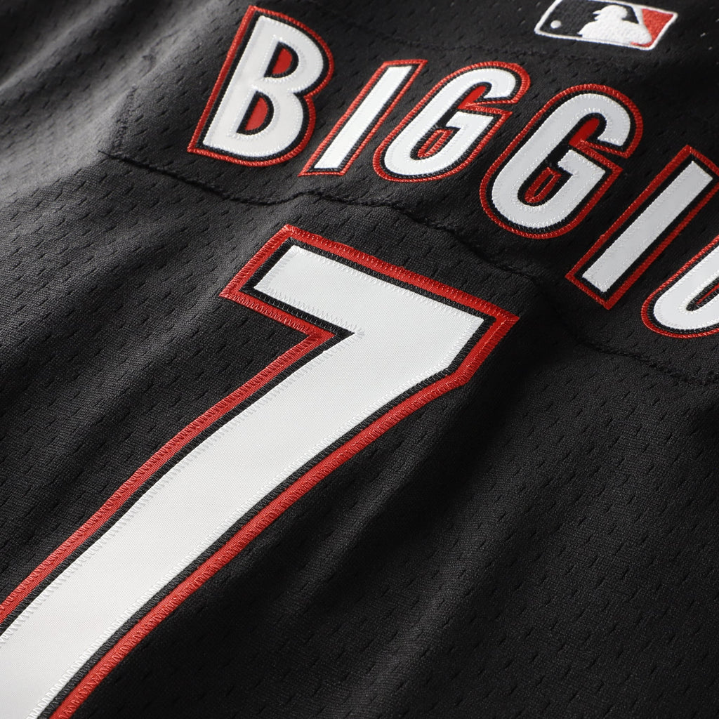 Men's Houston Astros Craig Biggio Mitchell & Ness Black Authentic Batting Practice Jersey - 6