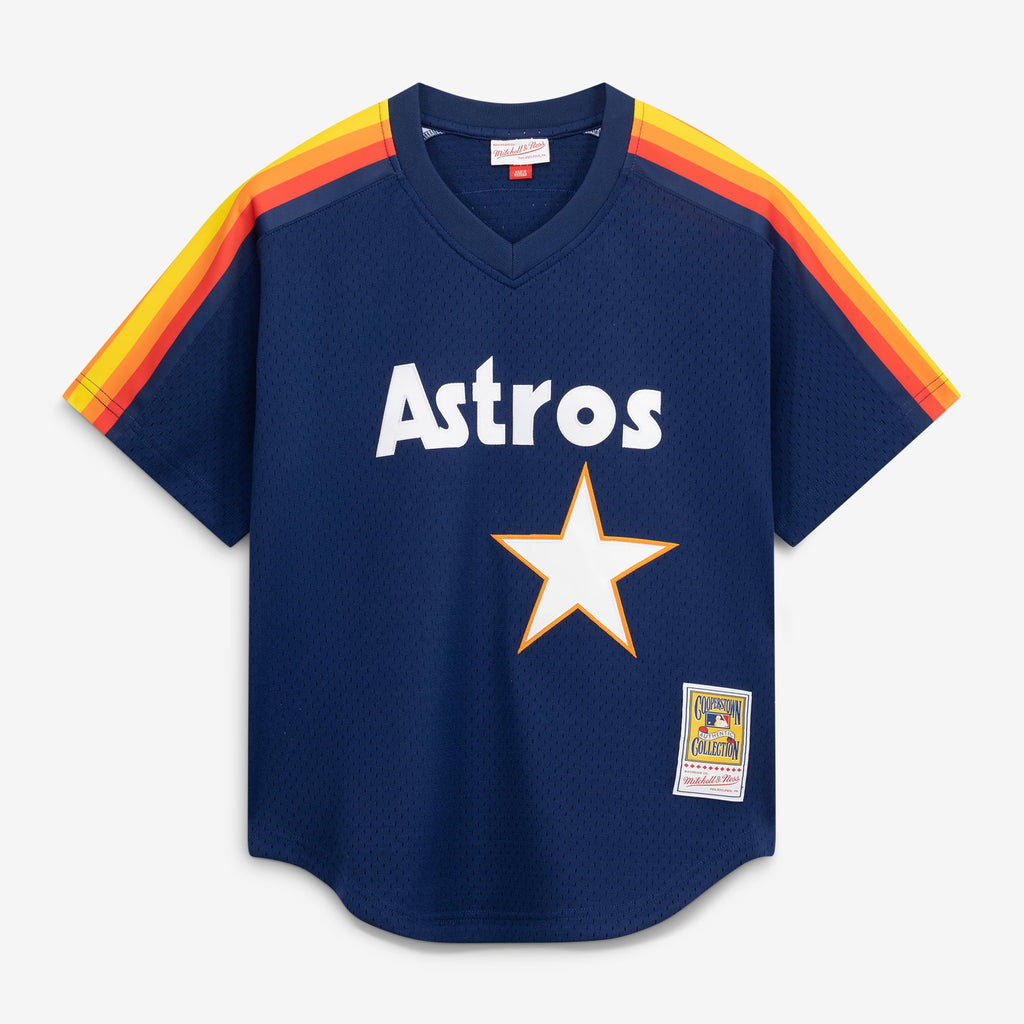 Men's Houston Astros Craig Biggio Mitchell & Ness Navy Authentic Batting Practice Jersey - 3