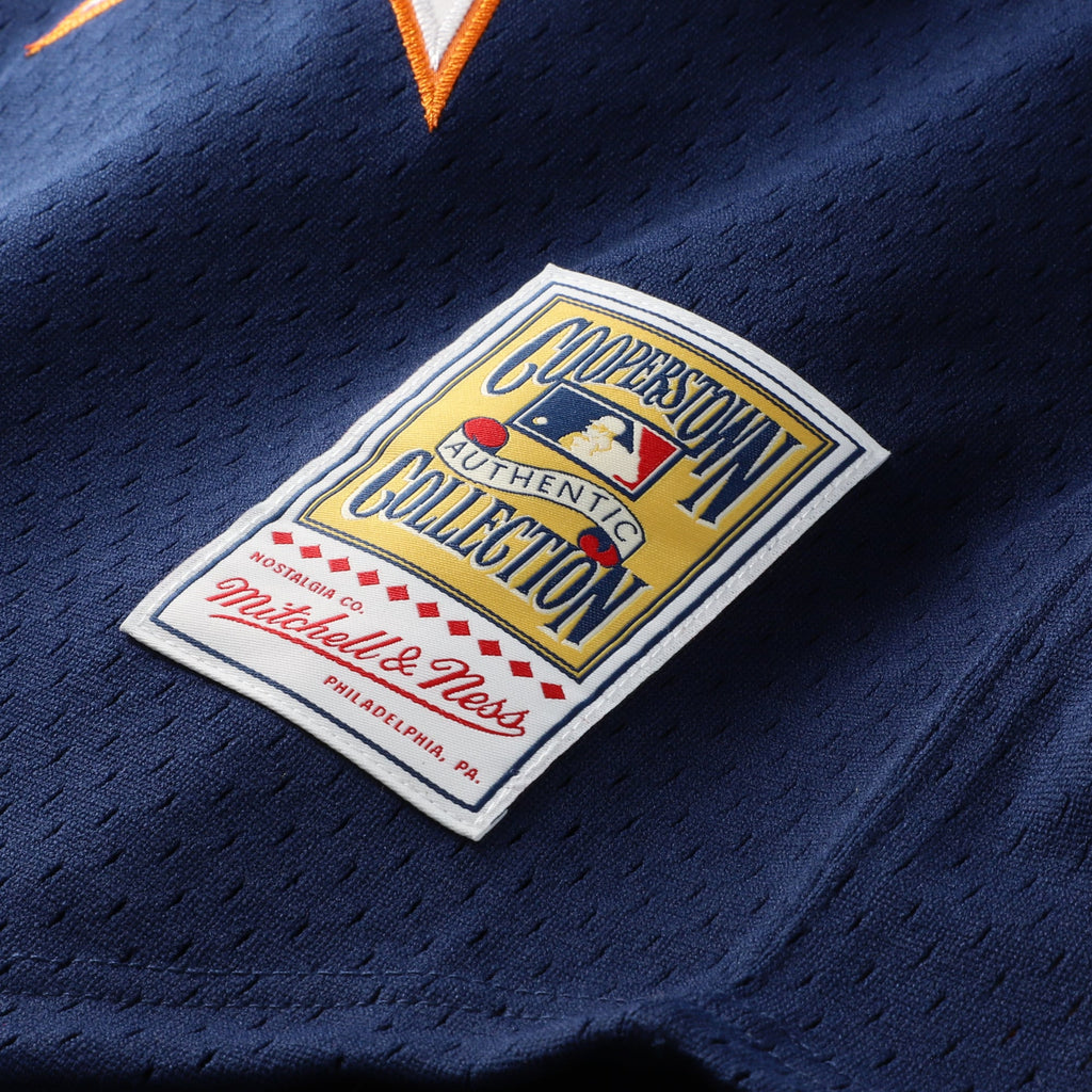 Men's Houston Astros Craig Biggio Mitchell & Ness Navy Authentic Batting Practice Jersey - 8