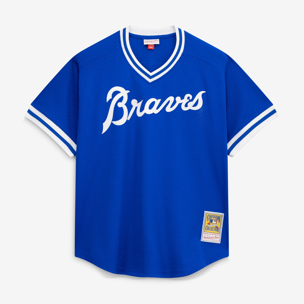 Men's Atlanta Braves Dale Murphy Mitchell & Ness Royal Authentic Batting Practice Jersey - 3