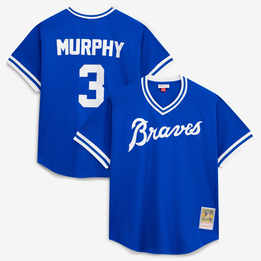 Men's Atlanta Braves Dale Murphy Mitchell & Ness Royal Authentic Batting Practice Jersey