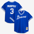 Men's Atlanta Braves Dale Murphy Mitchell & Ness Royal Authentic Batting Practice Jersey