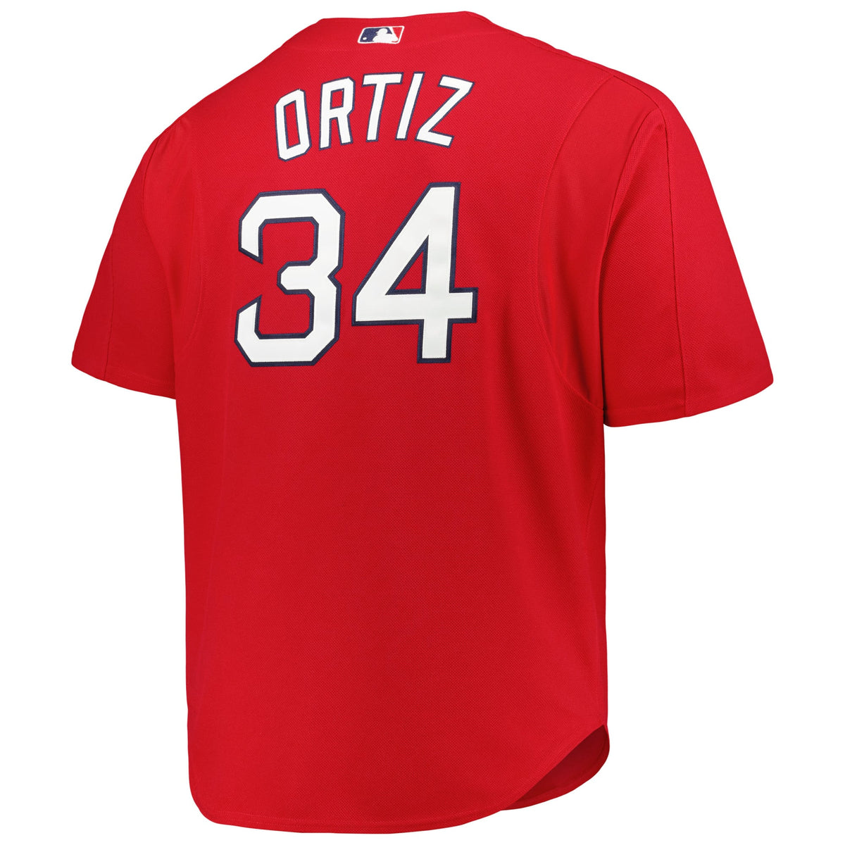 Men's Boston Red Sox David Ortiz Mitchell & Ness Red Big & Tall Cooperstown Mesh Batting Practice Jersey - 4