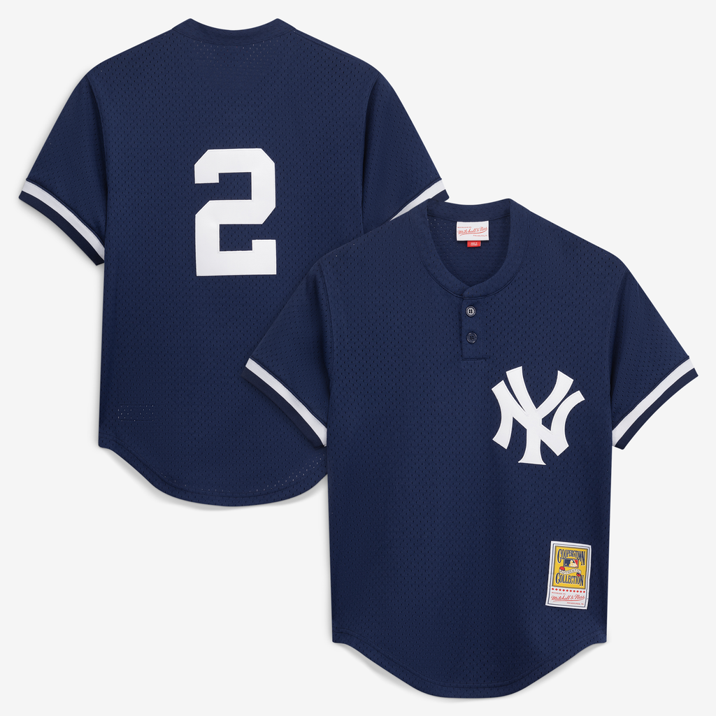 Men's New York Yankees Derek Jeter Mitchell & Ness Navy Authentic Batting Practice Jersey