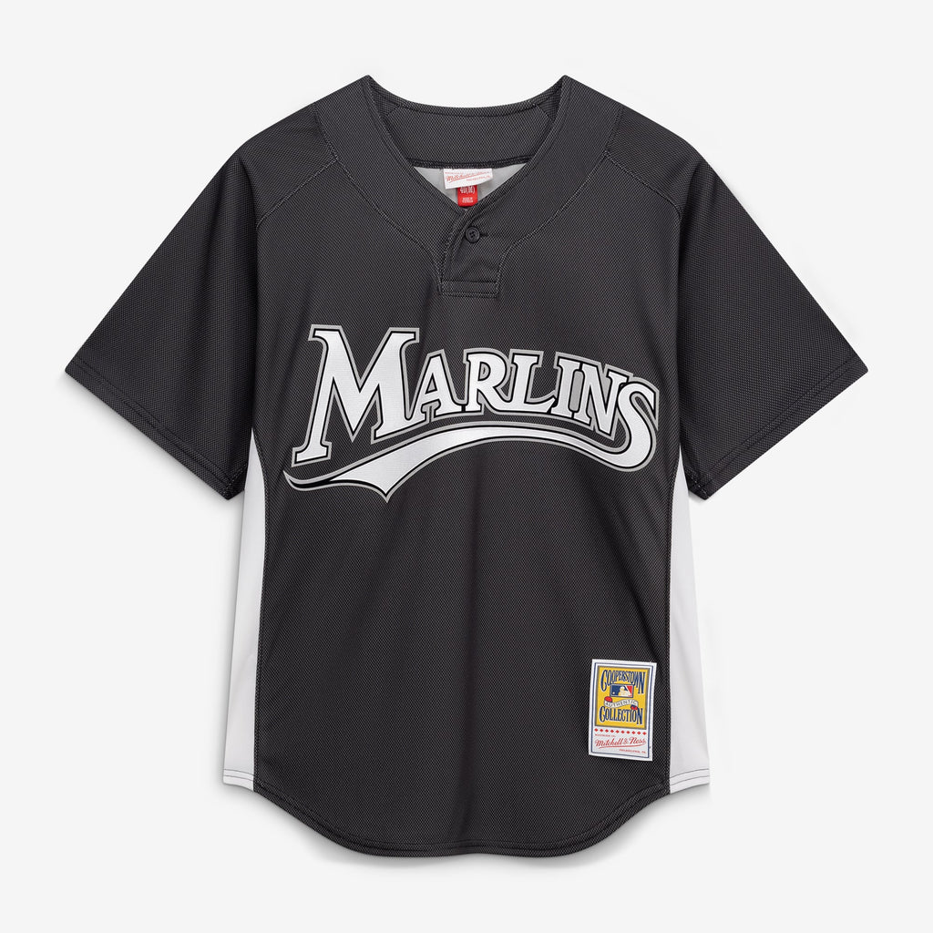 Men's Florida Marlins Dontrelle Willis Mitchell & Ness Black Authentic Batting Practice Jersey - 3