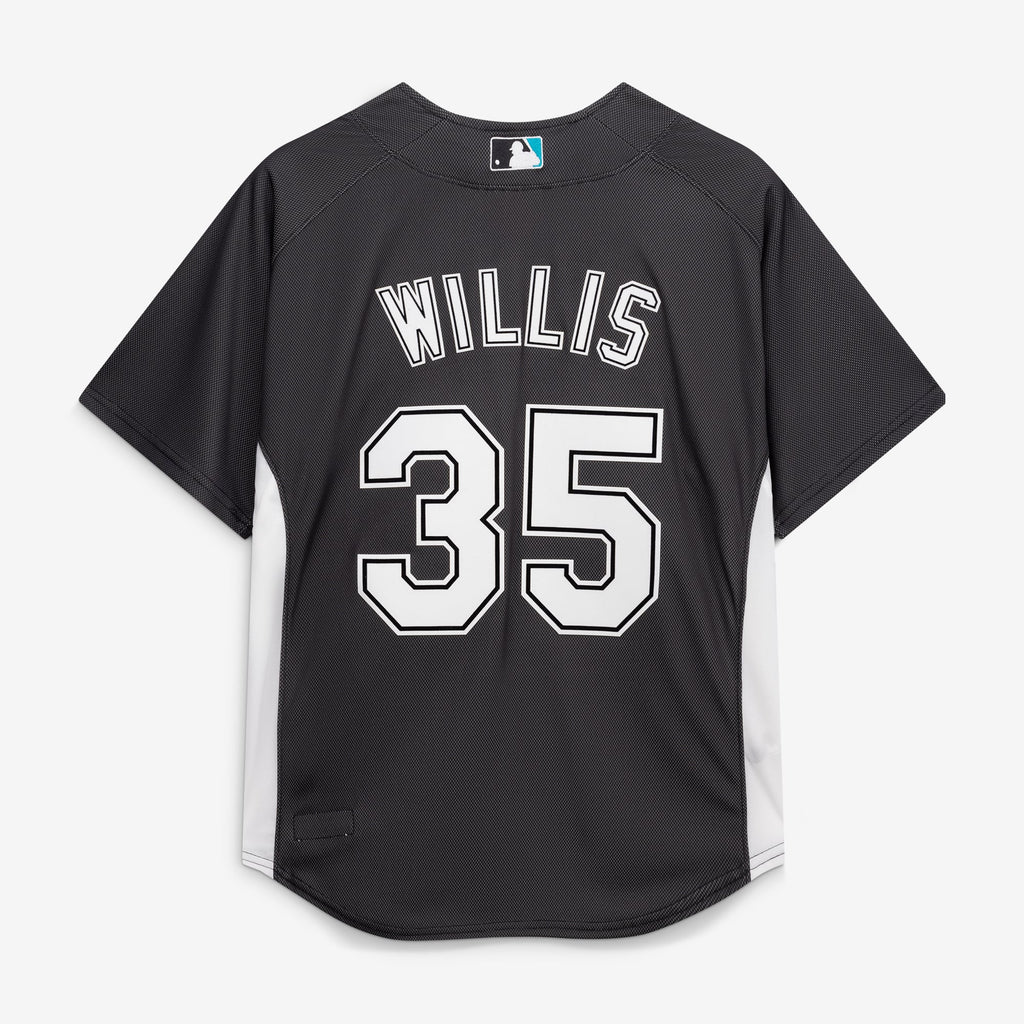 Men's Florida Marlins Dontrelle Willis Mitchell & Ness Black Authentic Batting Practice Jersey - 4