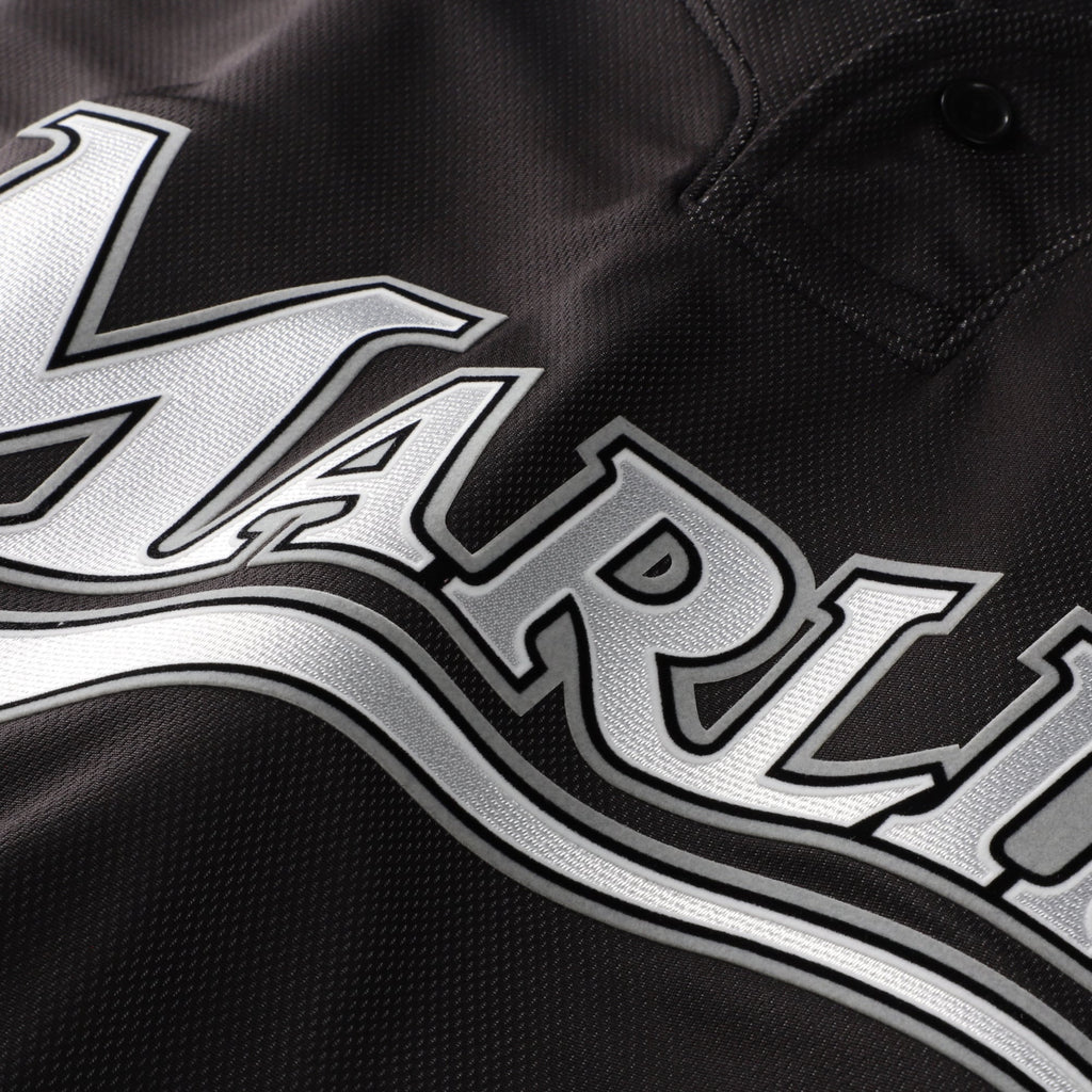Men's Florida Marlins Dontrelle Willis Mitchell & Ness Black Authentic Batting Practice Jersey - 5