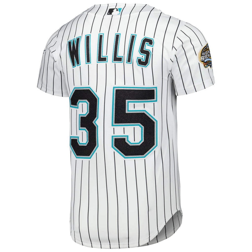 Men's Florida Marlins Dontrelle Willis Mitchell & Ness White Cooperstown Collection Authentic Jersey - 4