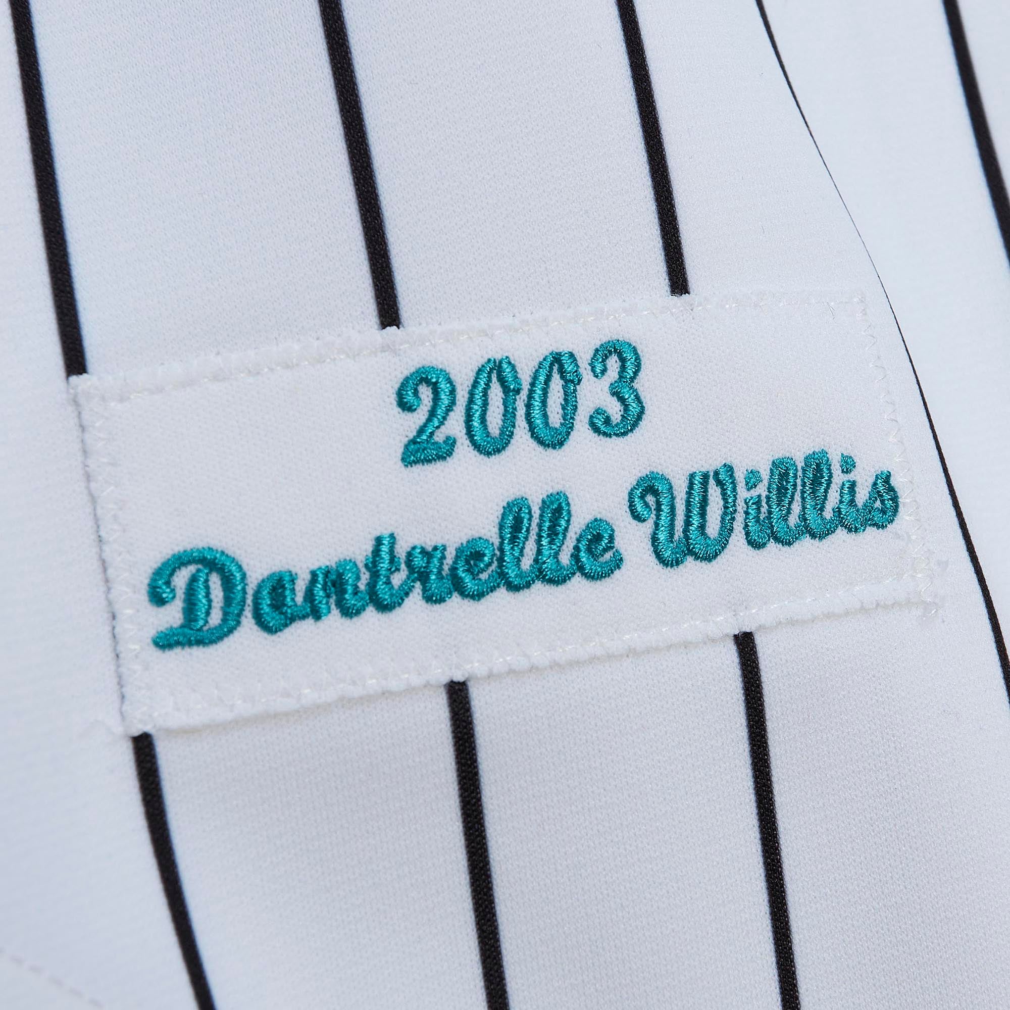 Men's Florida Marlins Dontrelle Willis Mitchell & Ness White Cooperstown Collection Authentic Jersey - 7
