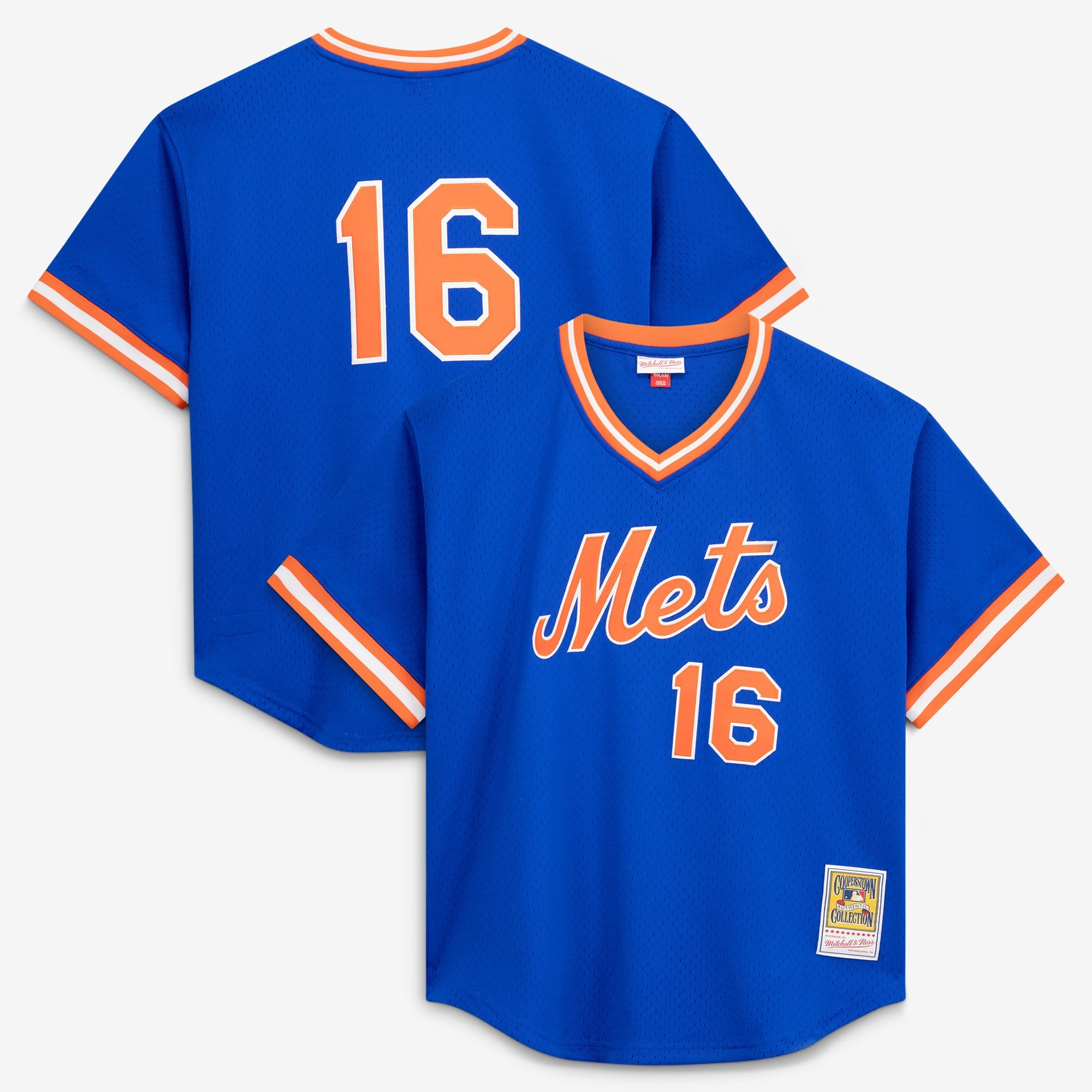 Men's New York Mets Dwight Gooden Mitchell & Ness Royal Authentic Batting Practice Jersey - 2