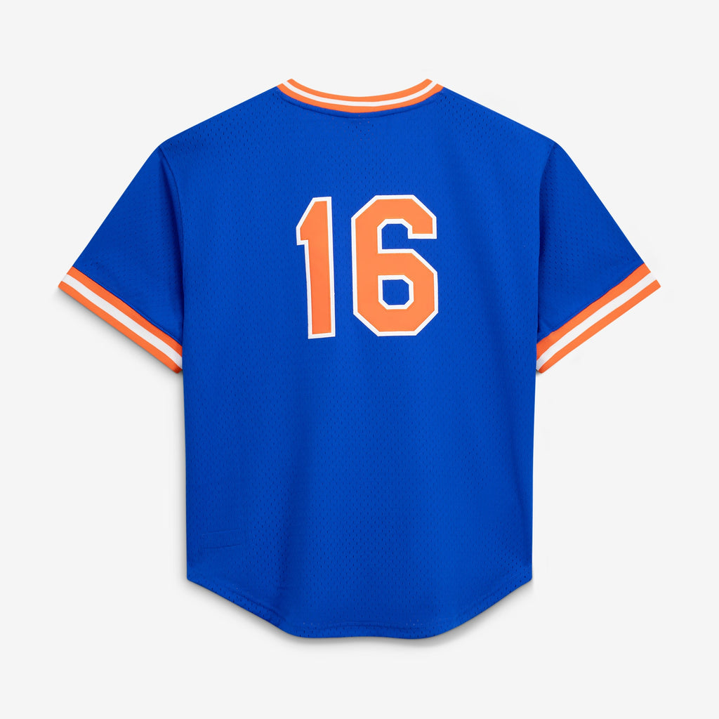 Men's New York Mets Dwight Gooden Mitchell & Ness Royal Authentic Batting Practice Jersey - 4