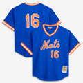 Men's New York Mets Dwight Gooden Mitchell & Ness Royal Authentic Batting Practice Jersey