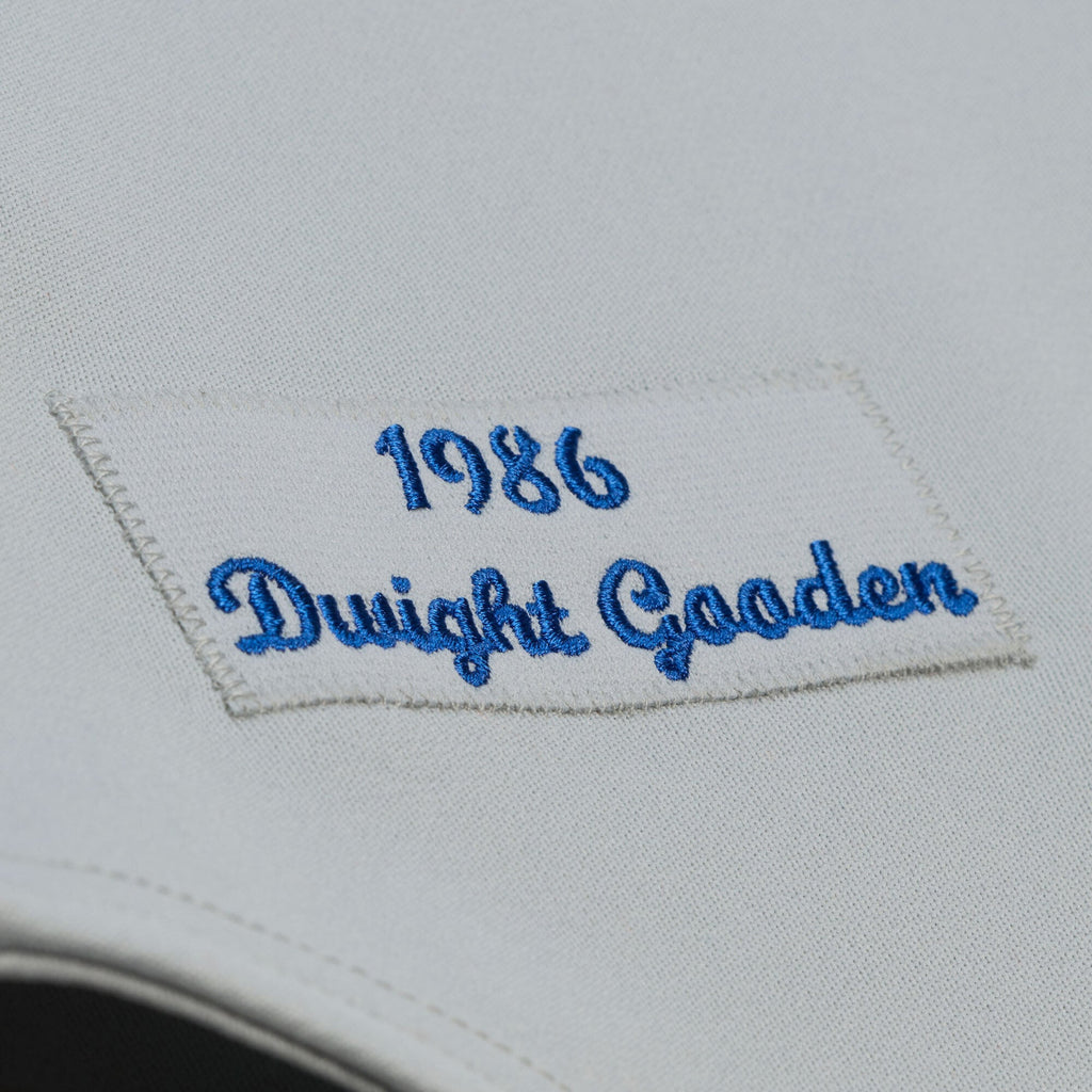 Men's New York Mets Dwight Gooden Mitchell & Ness White 1986 Authentic Jersey - 6