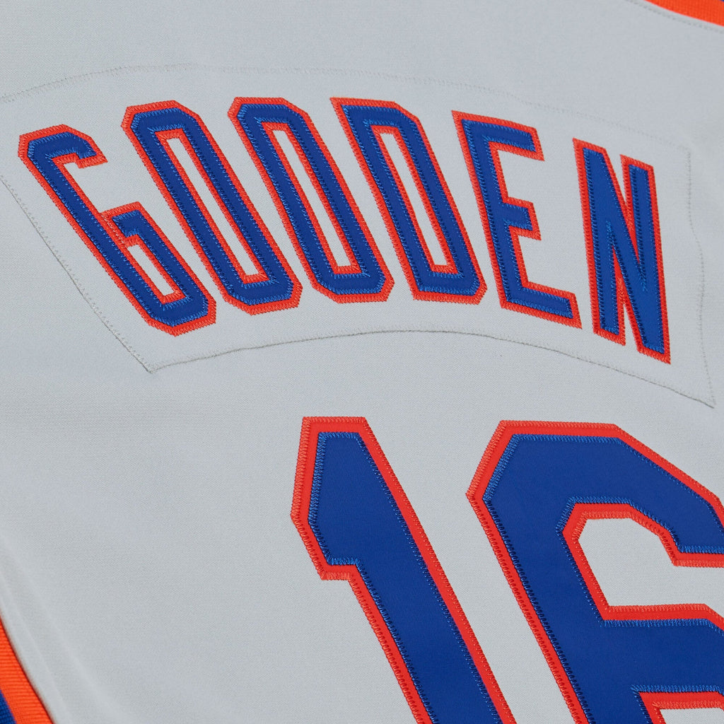 Men's New York Mets Dwight Gooden Mitchell & Ness White 1986 Authentic Jersey - 9