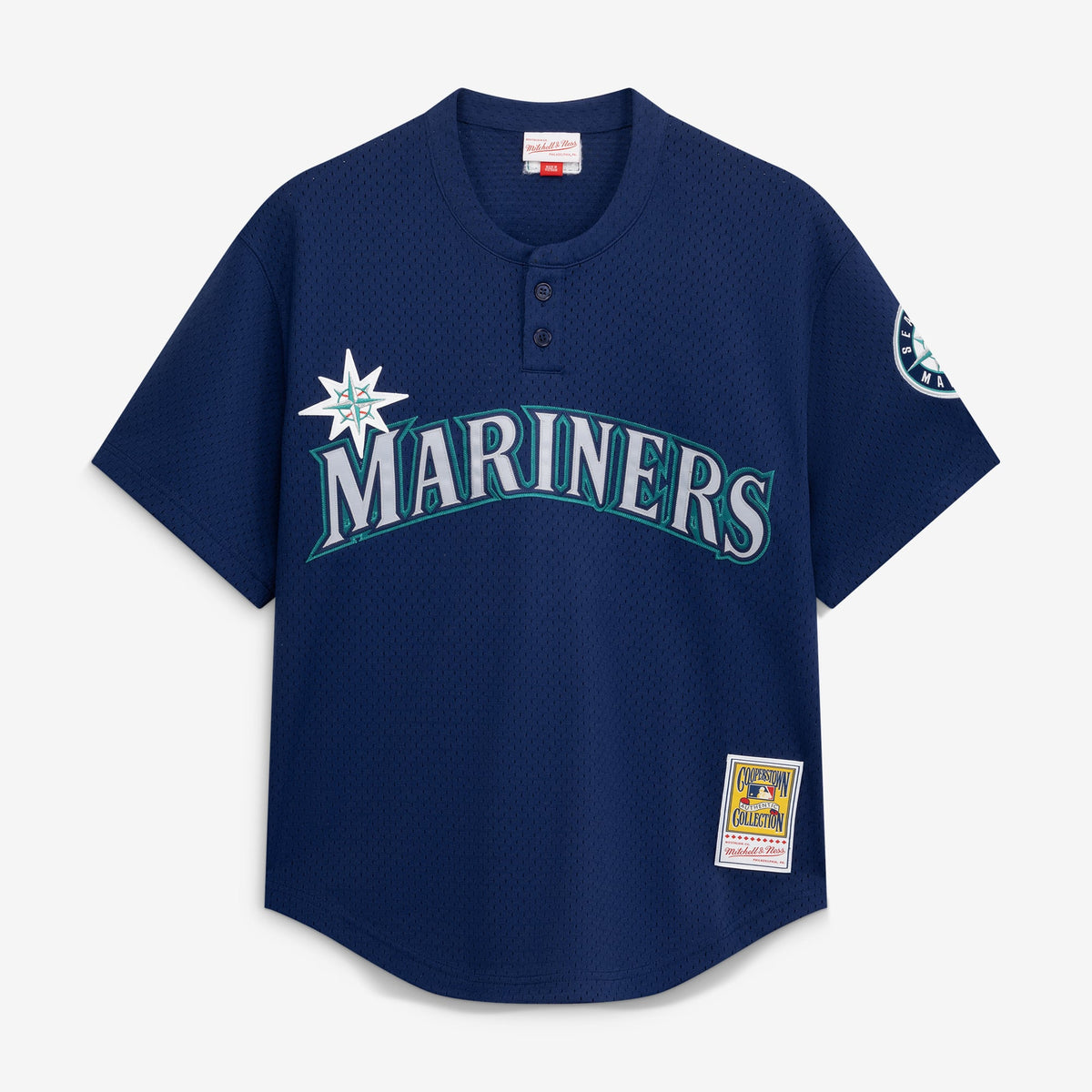 Men's Seattle Mariners Ichiro Suzuki Mitchell & Ness Navy Authentic Batting Practice Jersey - 3