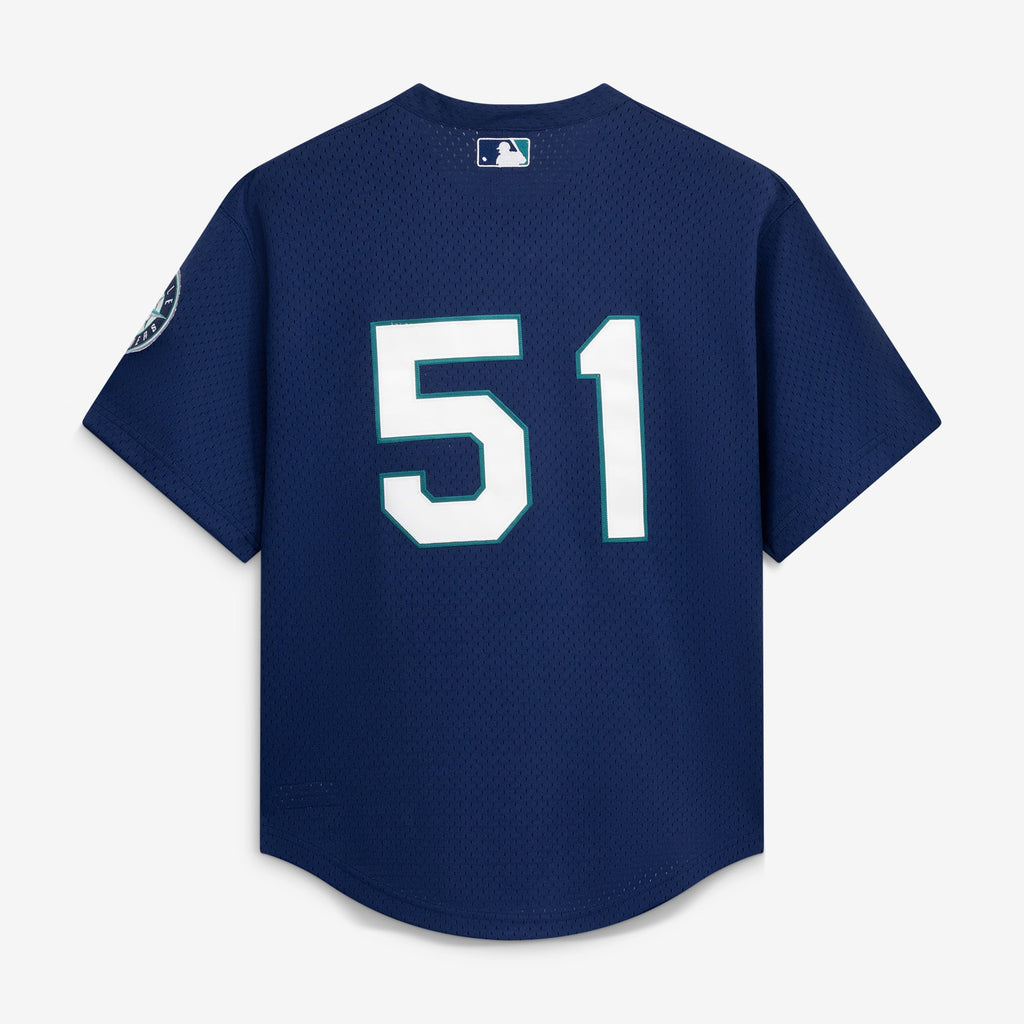 Men's Seattle Mariners Ichiro Suzuki Mitchell & Ness Navy Authentic Batting Practice Jersey - 4
