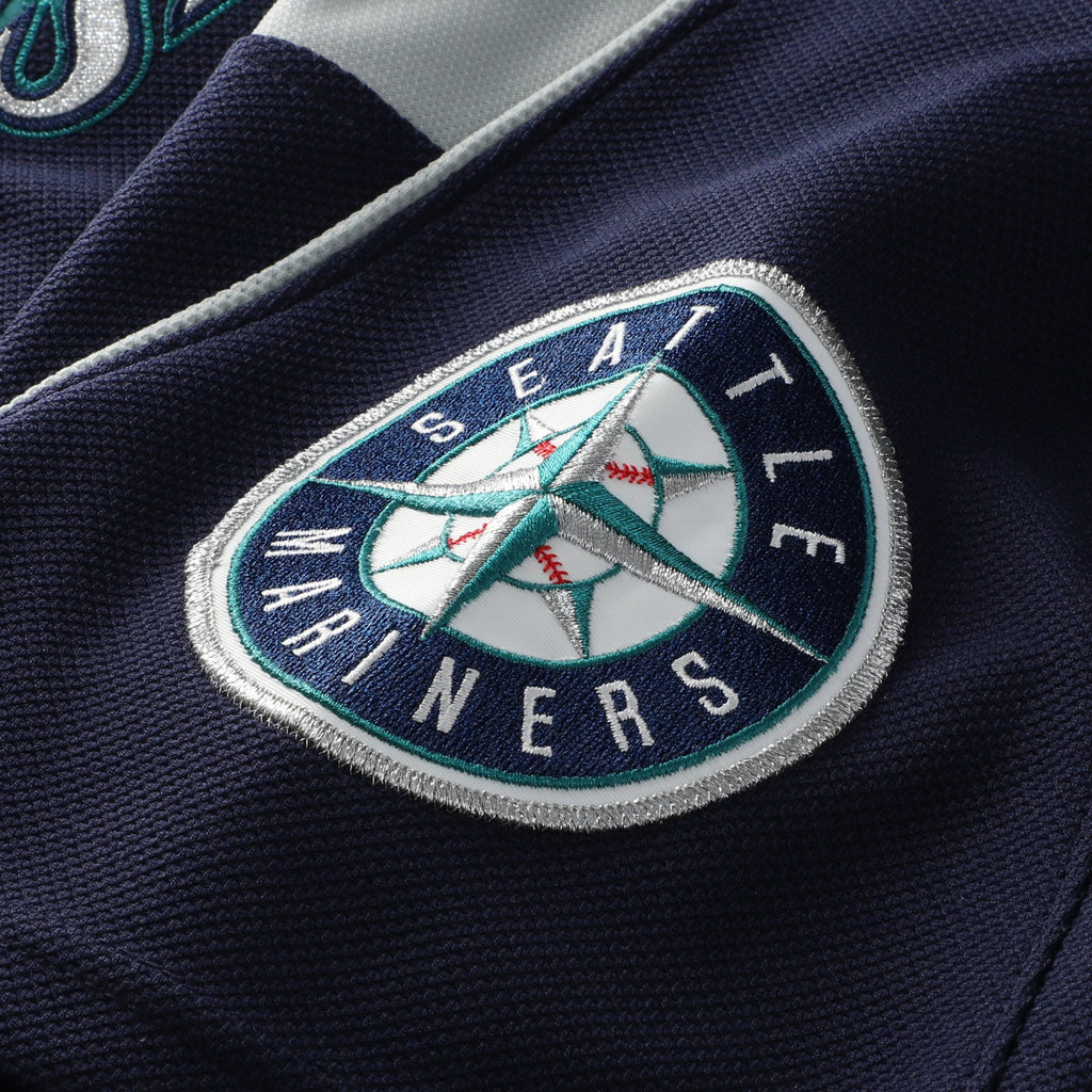 Men's Seattle Mariners Ichiro Suzuki Mitchell & Ness Navy Cooperstown Collection Batting Practice Jersey - 6
