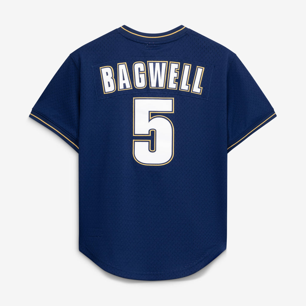 Men's Houston Astros Jeff Bagwell Mitchell & Ness Navy Authentic Batting Practice Jersey - 4