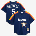 Men's Houston Astros Jeff Bagwell Mitchell & Ness Navy Authentic Batting Practice Jersey