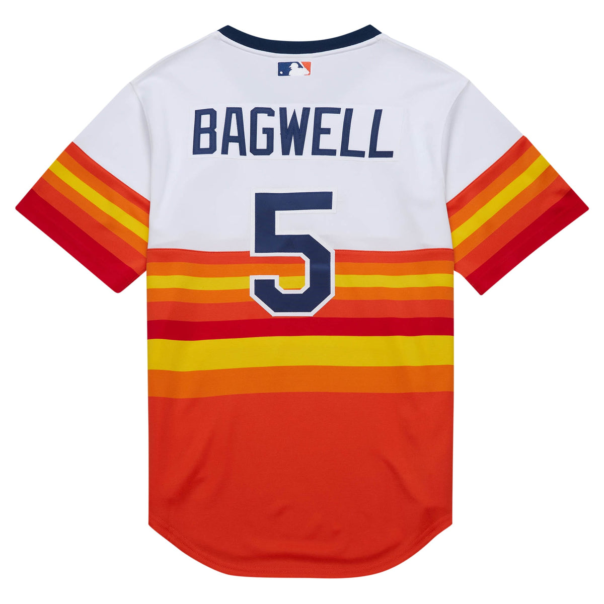 Men's Houston Astros Jeff Bagwell Mitchell & Ness White 2004 Cooperstown Collection Authentic Throwback Jersey - 4