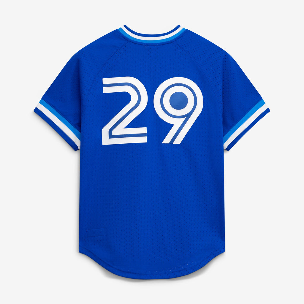 Men's Toronto Blue Jays Joe Carter Mitchell & Ness Royal Authentic Batting Practice Jersey - 4