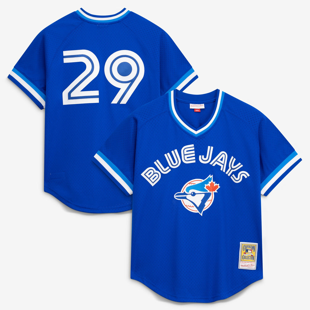 Men's Toronto Blue Jays Joe Carter Mitchell & Ness Royal Authentic Batting Practice Jersey