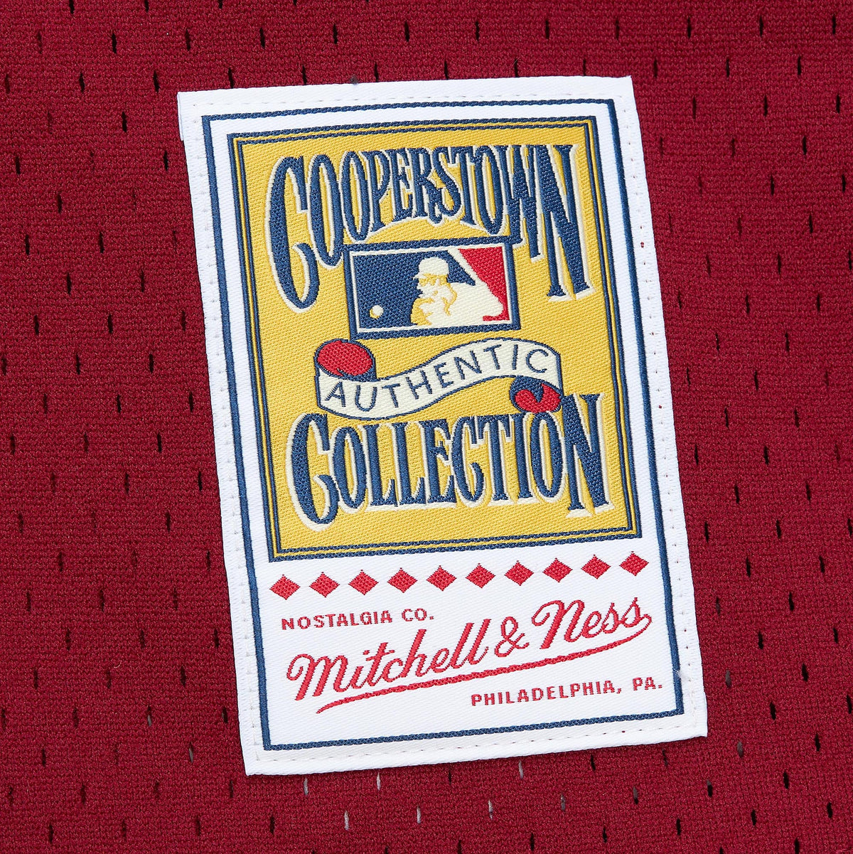 Men's Philadelphia Phillies John Kruk Mitchell & Ness Burgundy Big & Tall Cooperstown Collection Mesh Batting Practice Jersey - 10