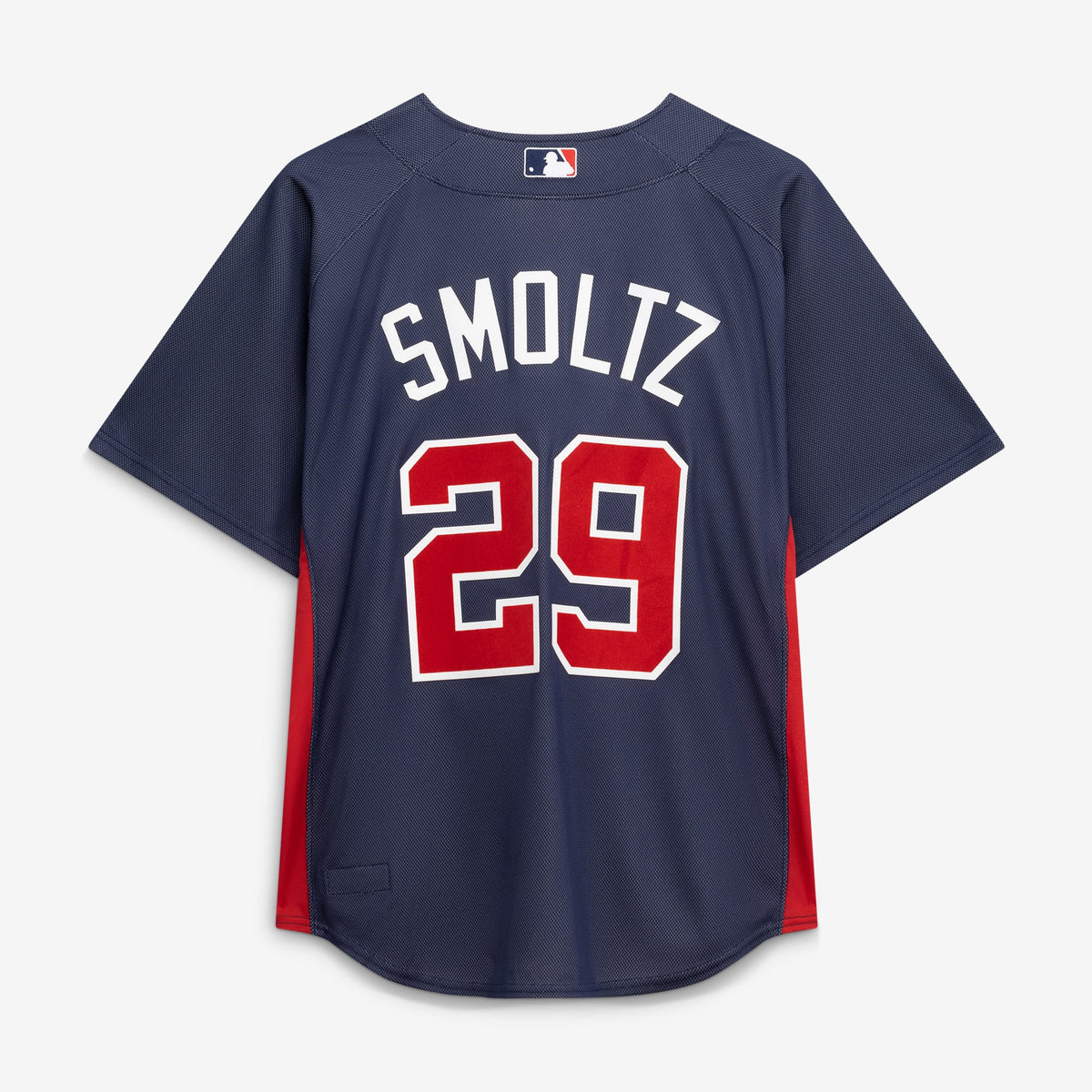 Men's Atlanta Braves John Smoltz Mitchell & Ness Navy Authentic Batting Practice Jersey - 4