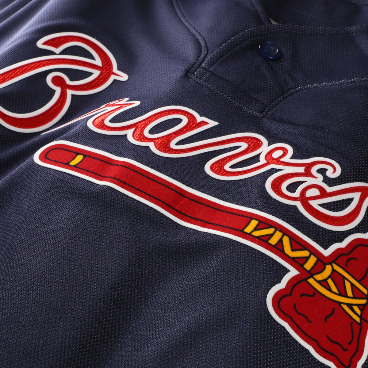 Men's Atlanta Braves John Smoltz Mitchell & Ness Navy Authentic Batting Practice Jersey - 5