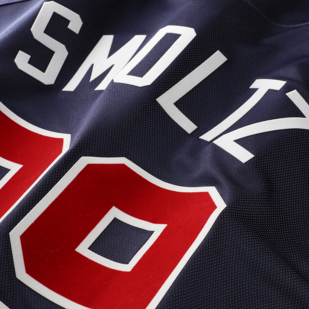 Men's Atlanta Braves John Smoltz Mitchell & Ness Navy Authentic Batting Practice Jersey - 6