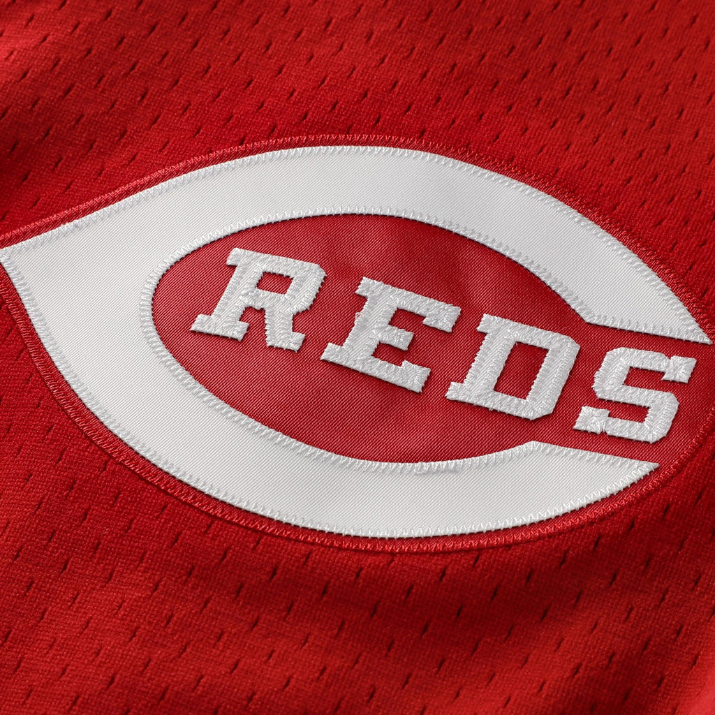 Men's Cincinnati Reds Johnny Bench Mitchell & Ness Scarlet Authentic Batting Practice Jersey - 5