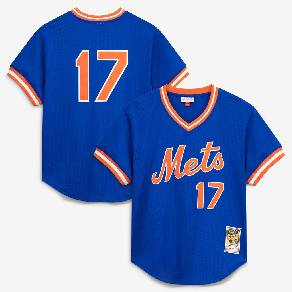 Men's New York Mets Keith Hernandez Mitchell & Ness Royal Authentic Batting Practice Jersey